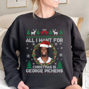 All I Want For Christmas Is George Pickens Funny Football Fan Shirt