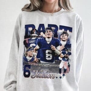 NY Jaxson Dart Retro Football Fan Shirt