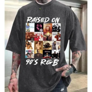 Raised On 90s R&B Album Music Covers Shirt