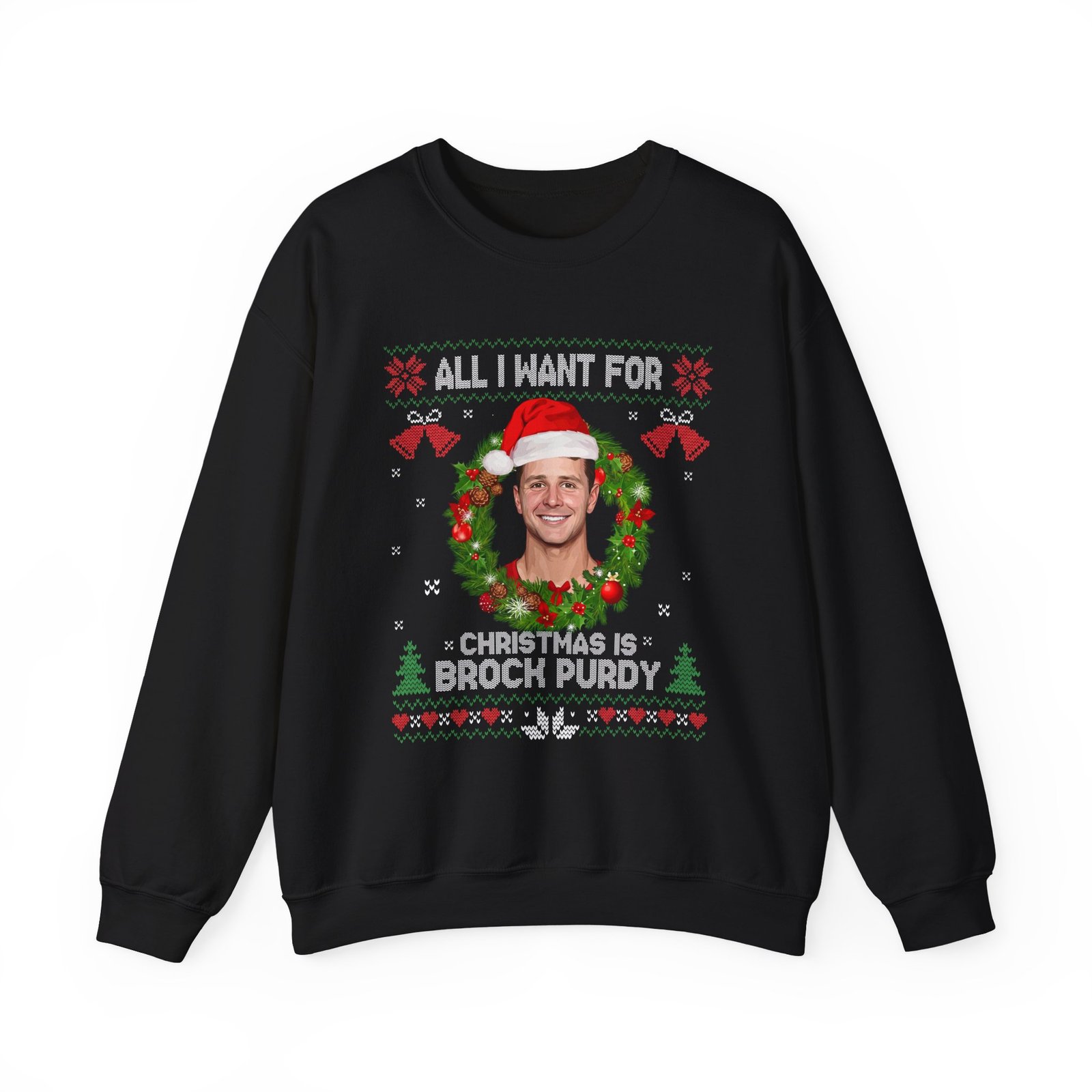 All I Want For Christmas Is Brock Purdy Funny Football Fan Shirt - Image 2