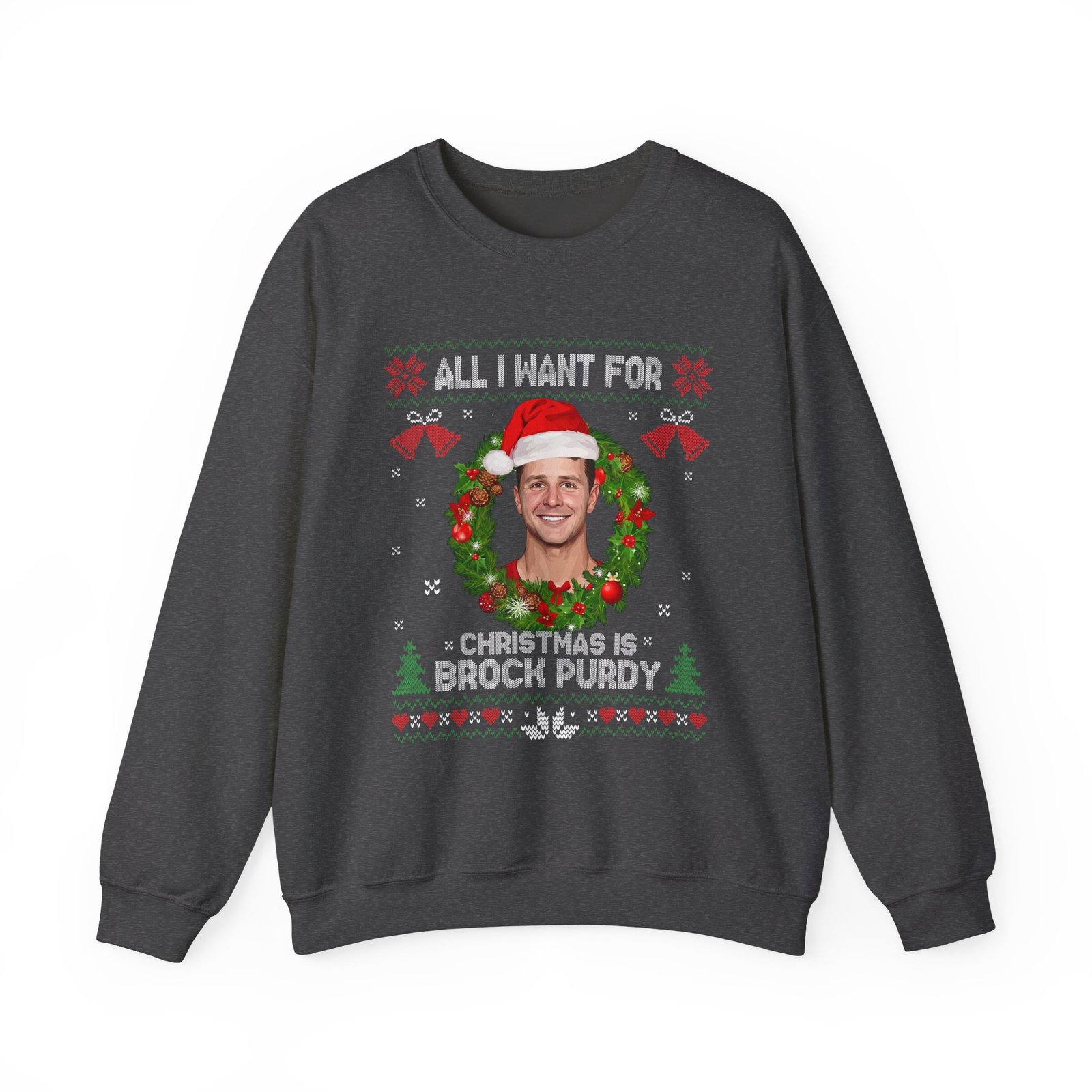 All I Want For Christmas Is Brock Purdy Funny Football Fan Shirt - Image 3