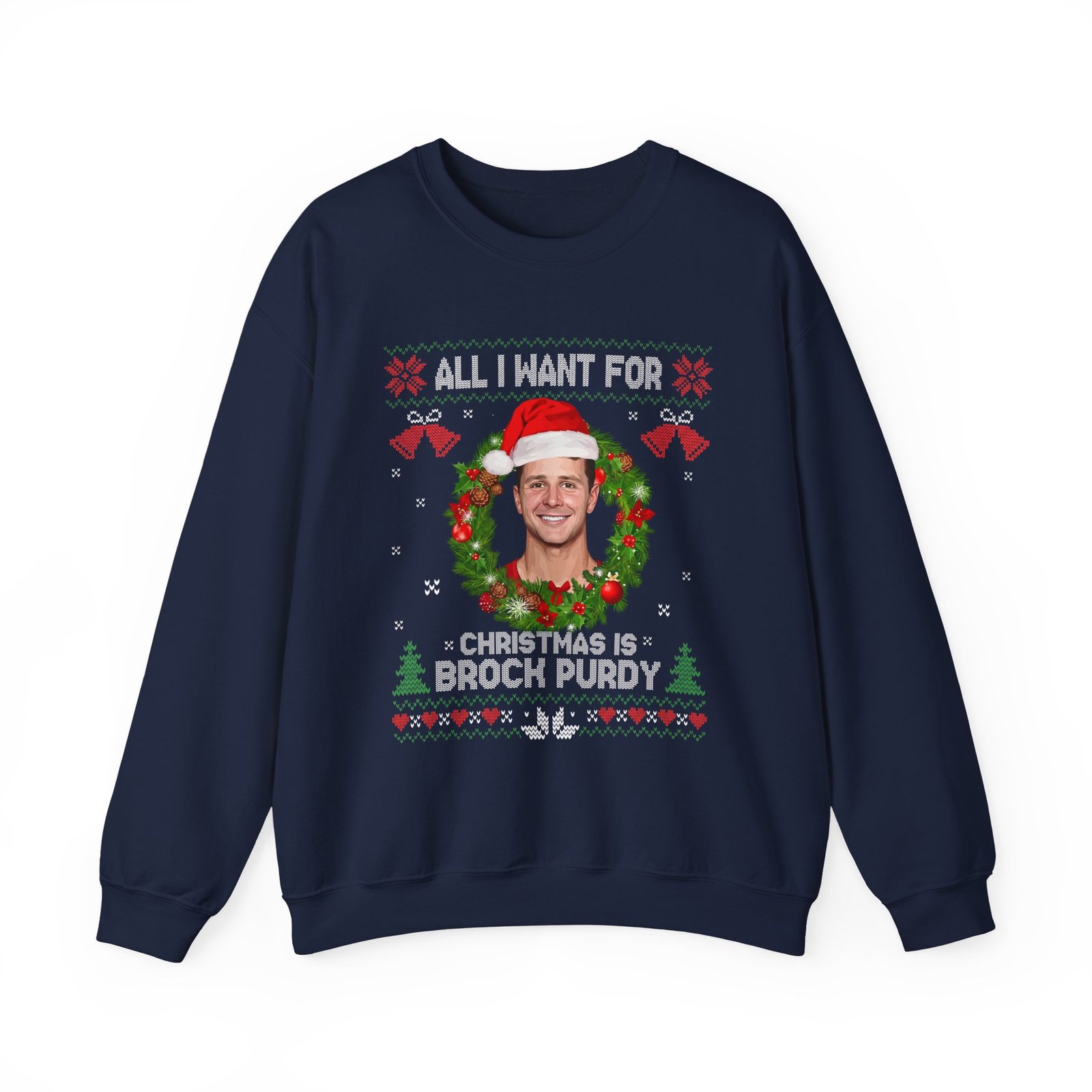 All I Want For Christmas Is Brock Purdy Funny Football Fan Shirt - Image 4