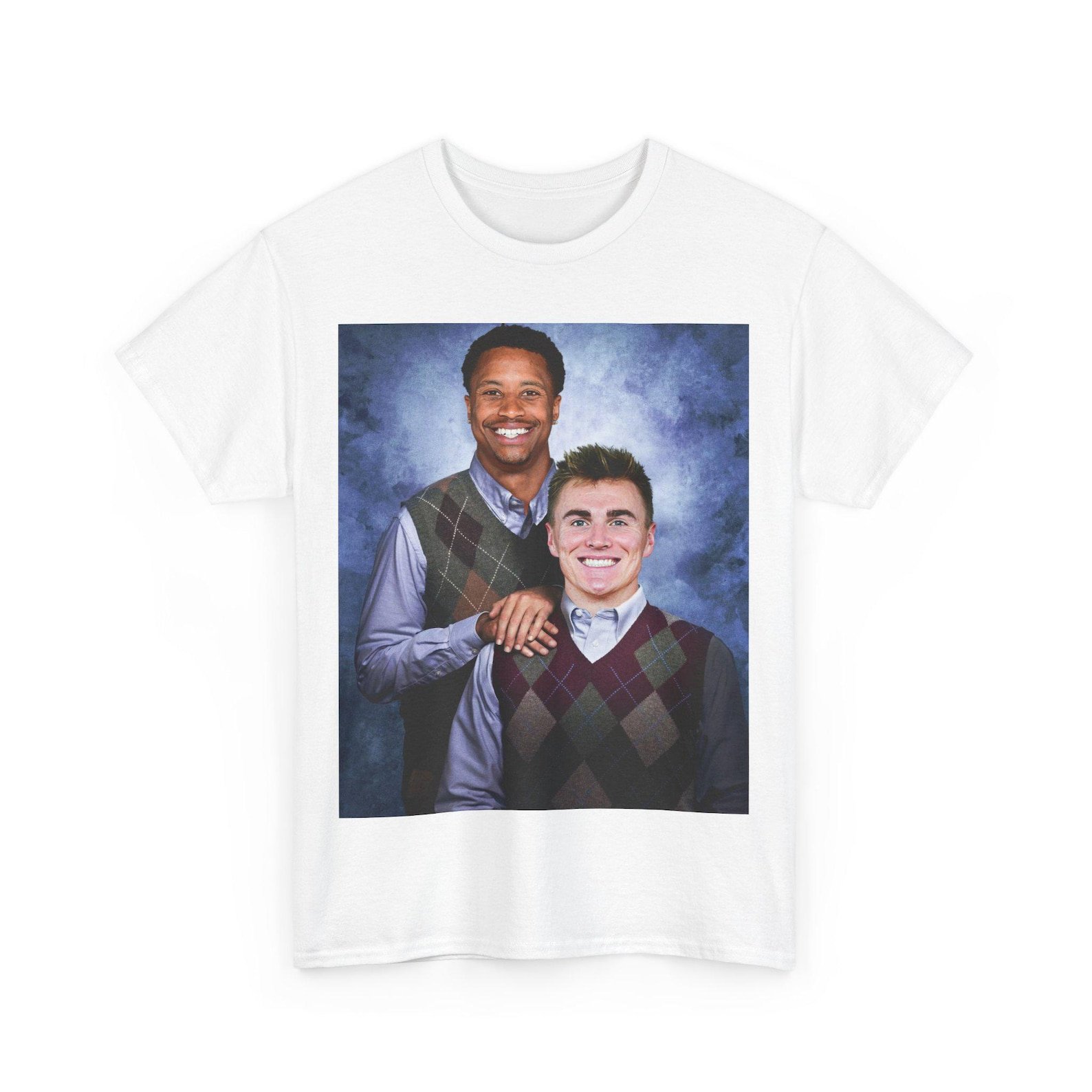 Bo Nix & Courtland Sutton Step Bros Funny Football Fan Shirt - Image 2