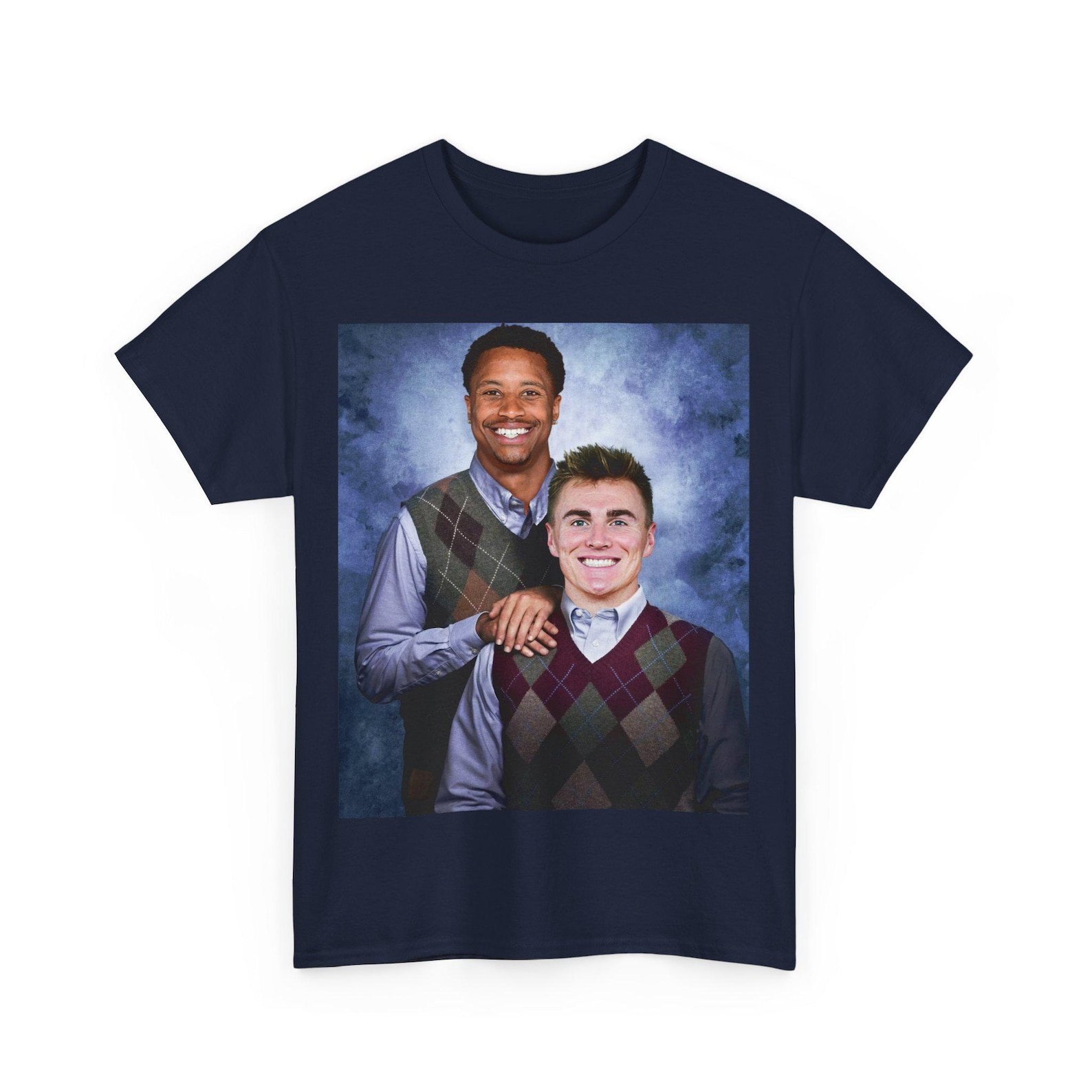 Bo Nix & Courtland Sutton Step Bros Funny Football Fan Shirt - Image 3