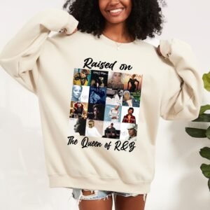 Raised on The Queen of R&B Album Collage Shirt