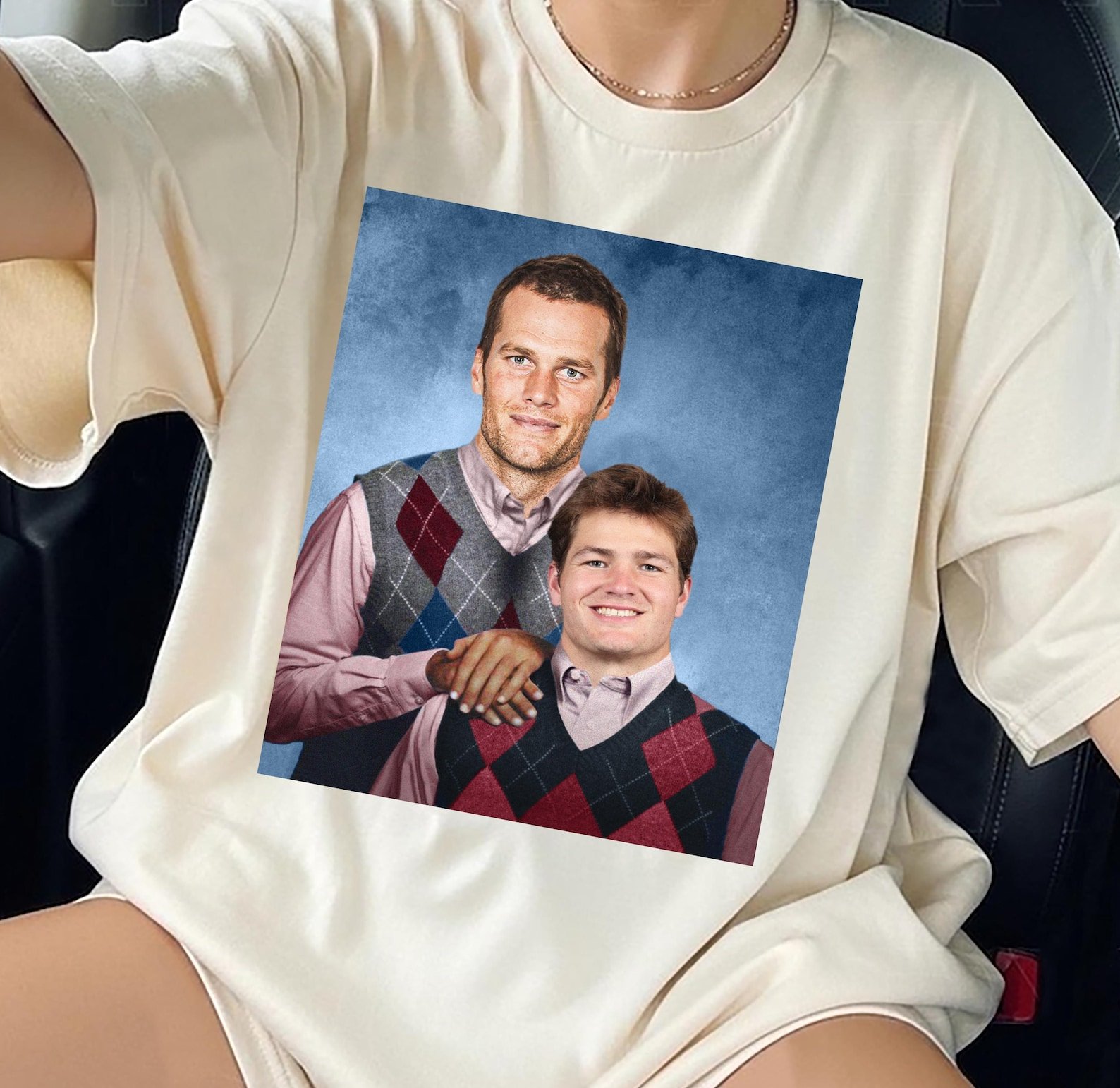 Brady & Maye New England Step Brothers Funny Football Fan Shirt - Image 2