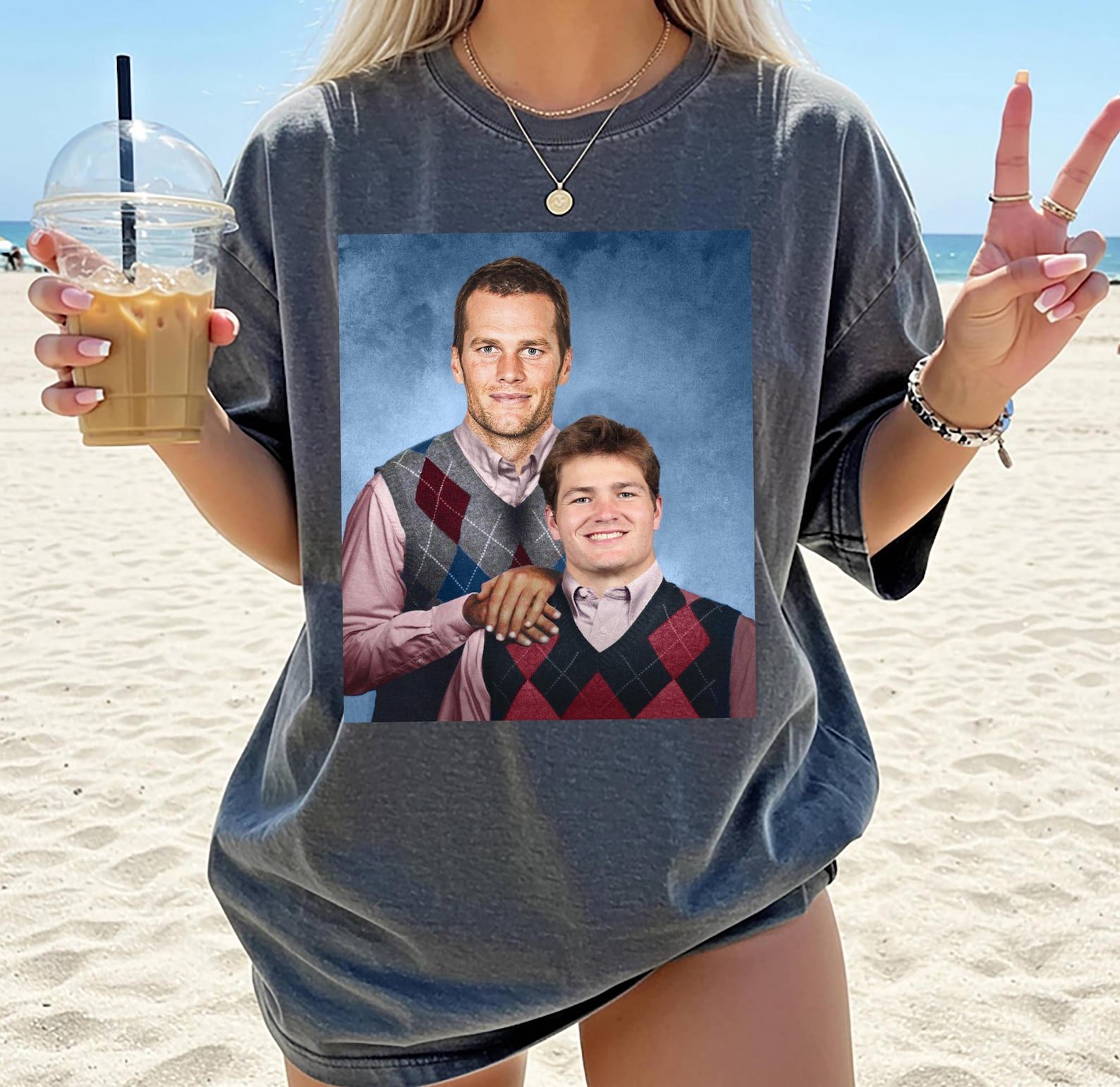 Brady & Maye New England Step Brothers Funny Football Fan Shirt - Image 3