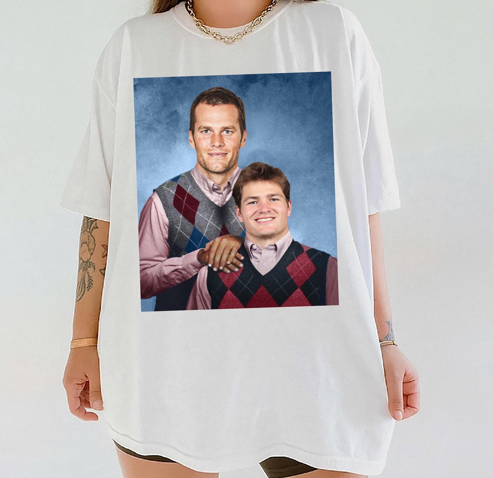 Brady & Maye New England Step Brothers Funny Football Fan Shirt - Image 5