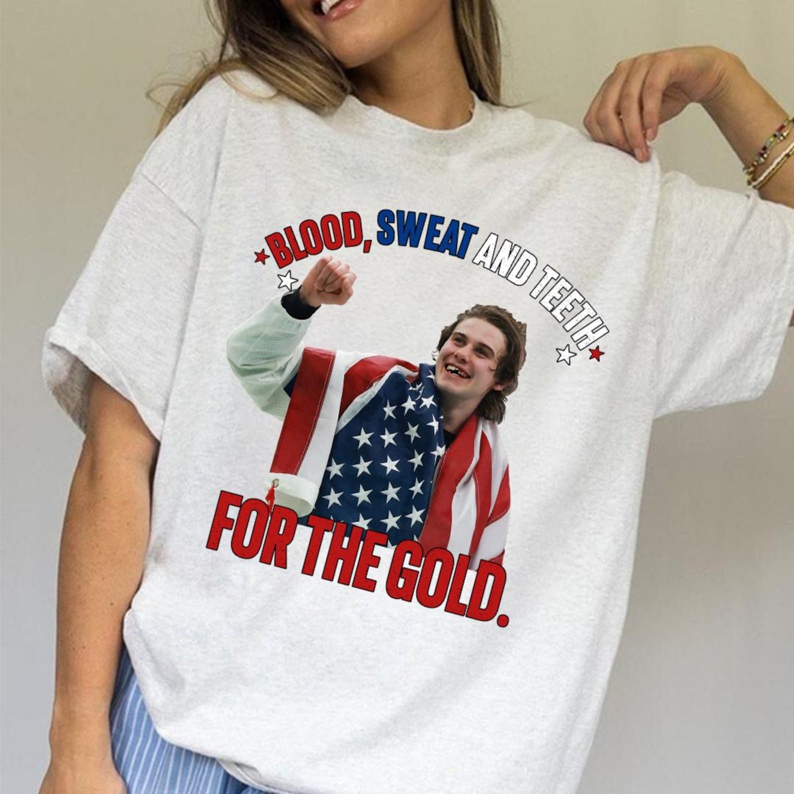 Jack Hughes Blood Sweat and Teeth For The Gold USA Hockey - Image 2