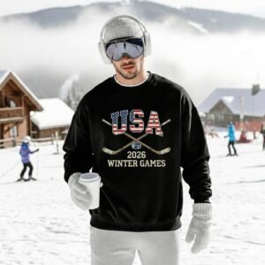 USA Ice Hockey Sweatshirt 2026 Winter Games