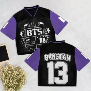 BTS Bangtan Crop Top Jersey | Kpop Concert Jersey