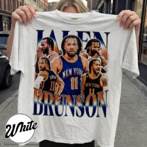 Vintage Jalen Brunson #11 New York Basketball Game Day Fan Tee