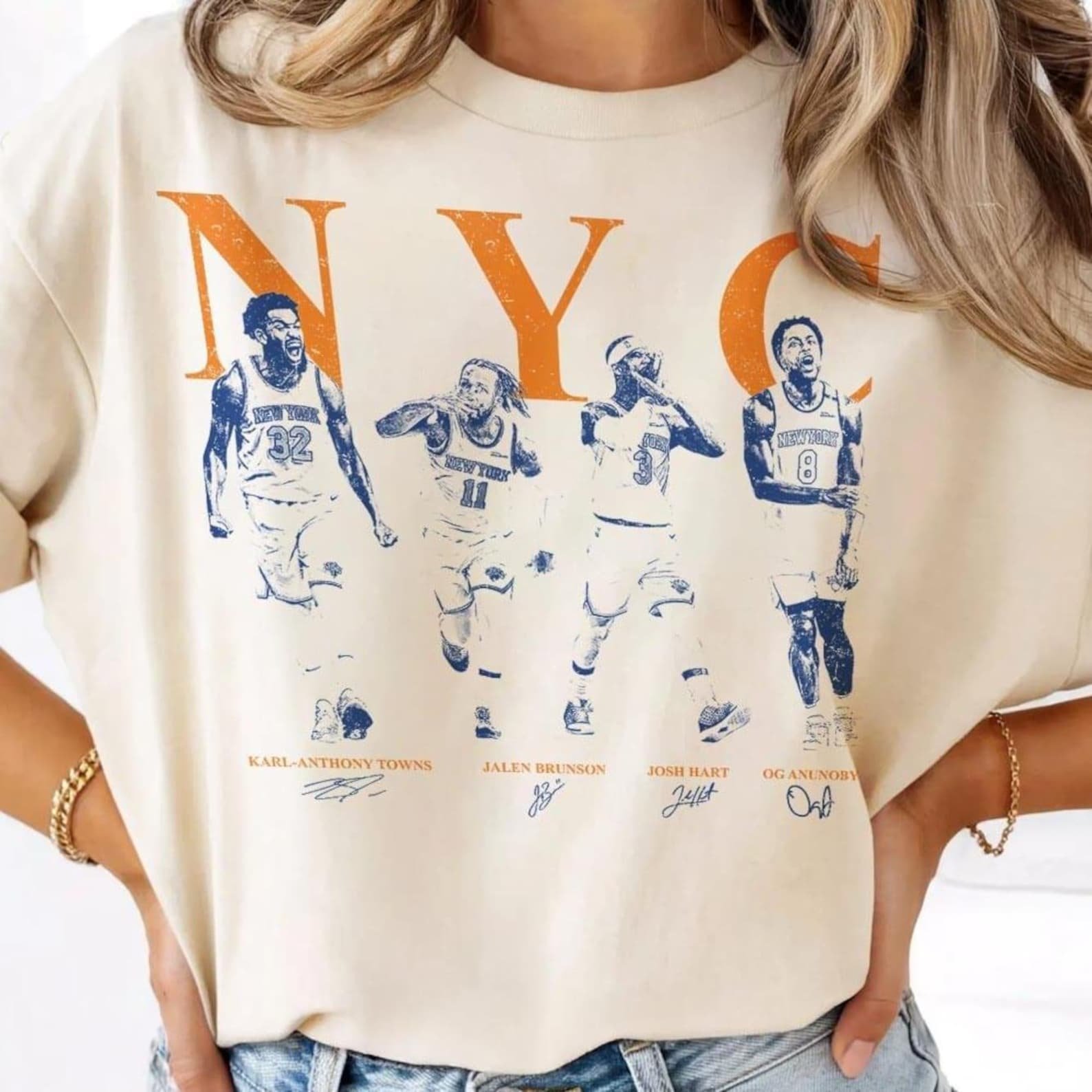 Vintage NYC Basketball Fan Shirt - Image 2