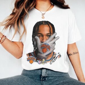 Brunson Knicks Iced Out Glove Basketball Tee | NY Finals Fan Gift