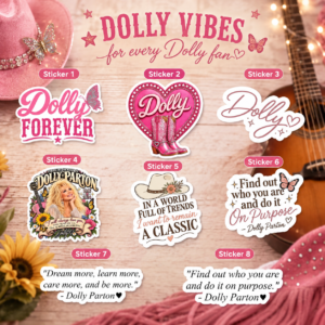 Dolly Parton Memorial Sticker, In Loving Memory Dolly Tribute Decal, Country Music Legend Sticker