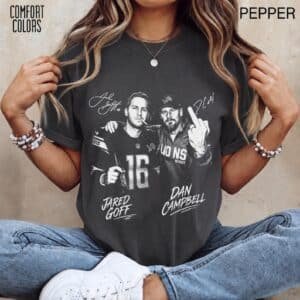 Jared Goff & Dan Campbell Step Brothers T-Shirt | Football Fan Gift (Comfort Colors)