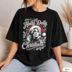 Dolly Parton Holly Dolly Holiday Comfort Colors Shirt | Christmas Gift