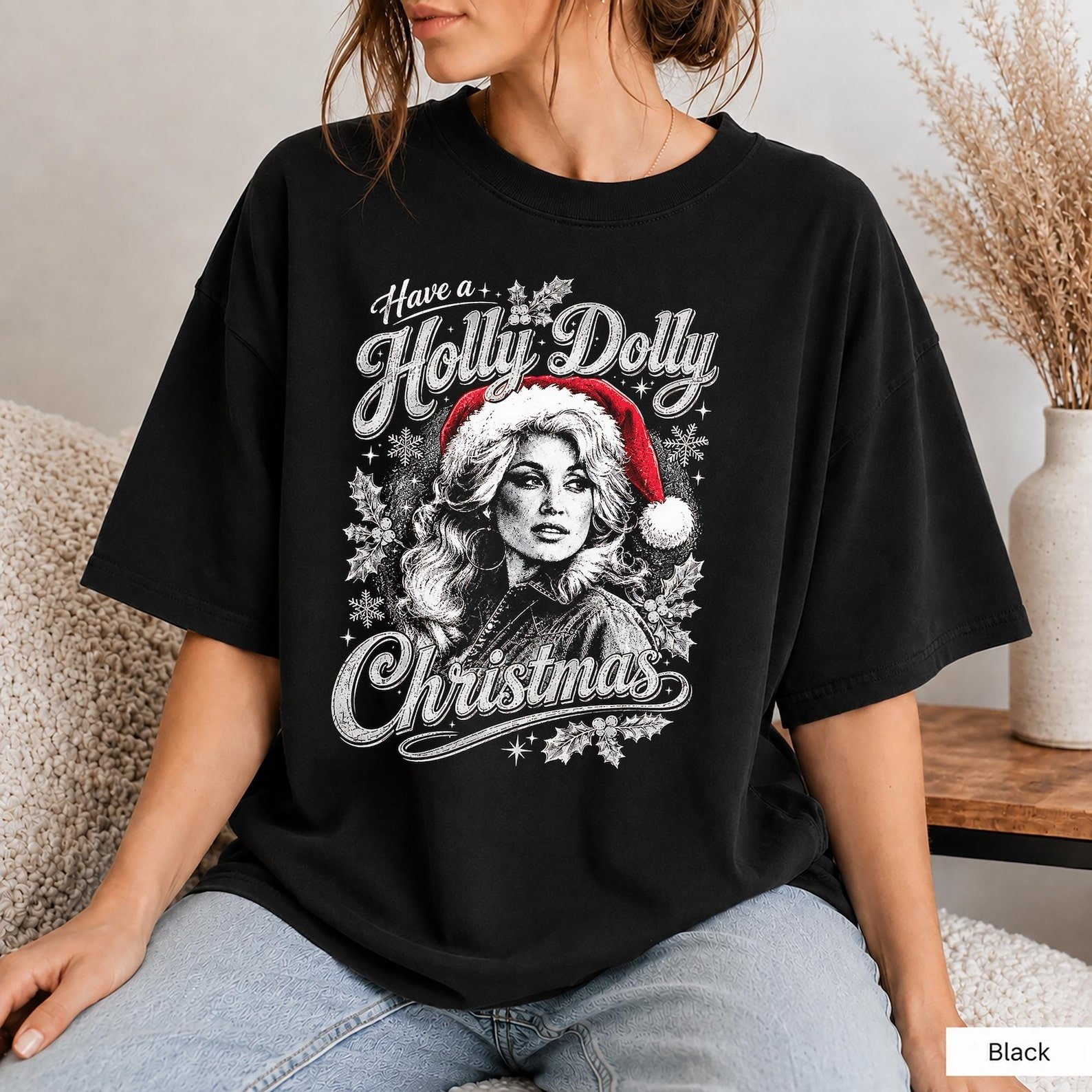 Dolly Parton Holly Dolly Holiday Comfort Colors Shirt | Christmas Gift