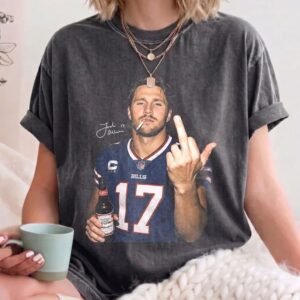 Josh Allen Football Fan Graphic T-Shirt | Buffalo Quarterback Humor Shirt