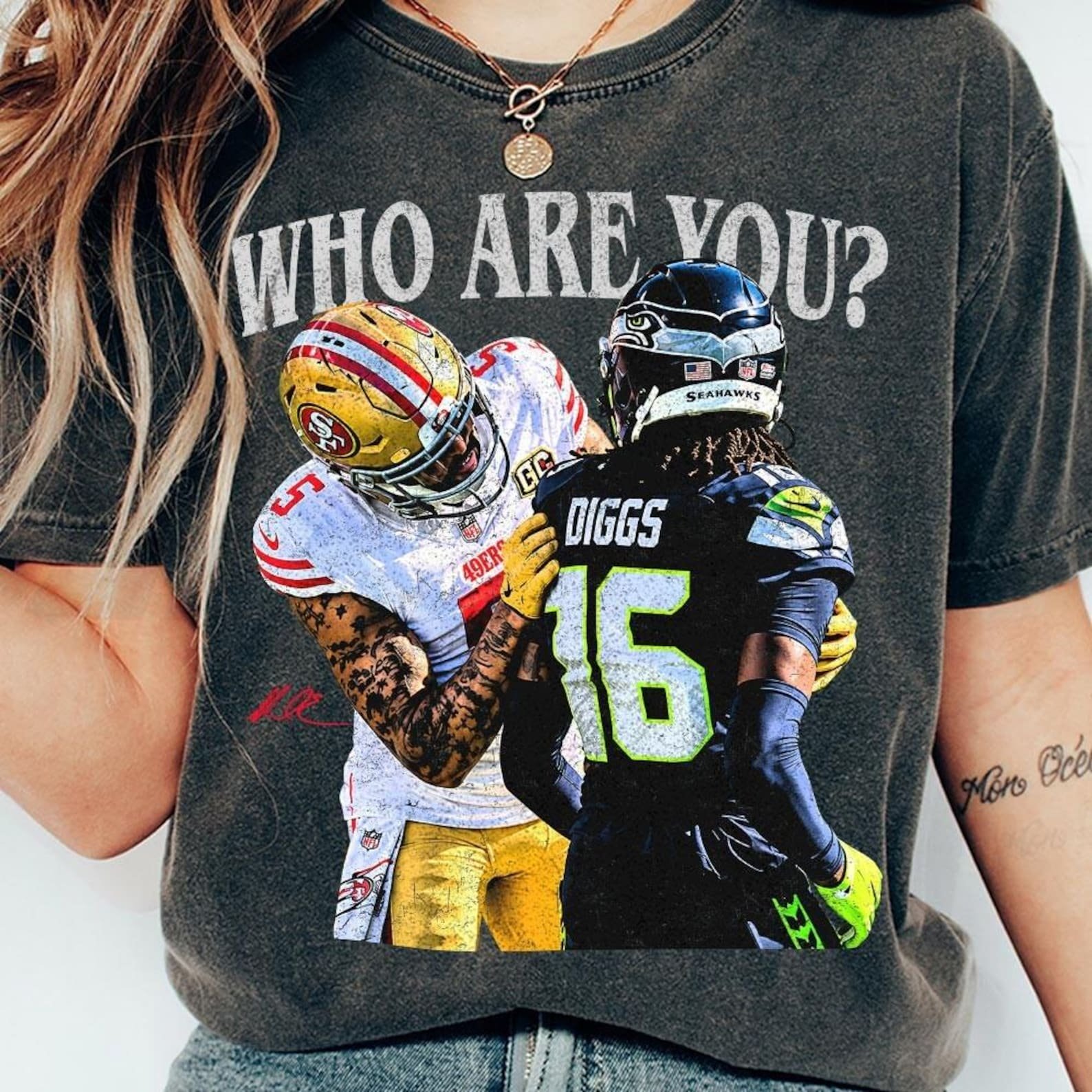 Mike Evans Who Are You Funny San Francisco Football Fan Shirt - Image 3